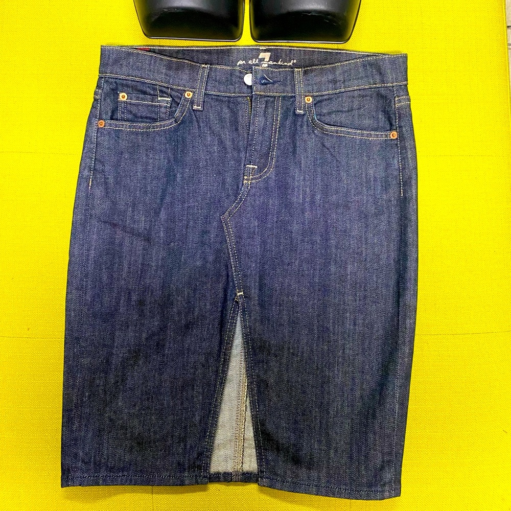 7 For All Mankind Denim Midi Shirt